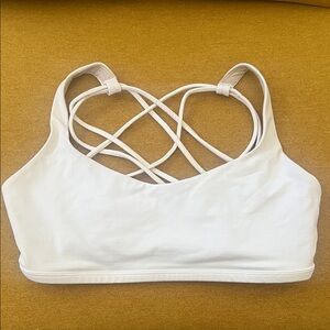 Lululemon Athletica White Free To Be Strappy Sports Bra